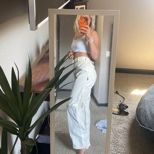 White & Cream - Dickies Cargo Pants (34x32)